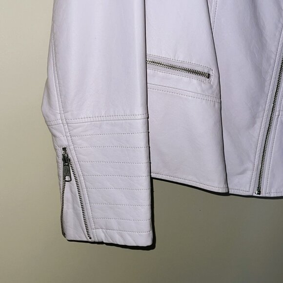 Women’s faux leather Moto Jacket XL Blush Pink - Picture 3 of 10